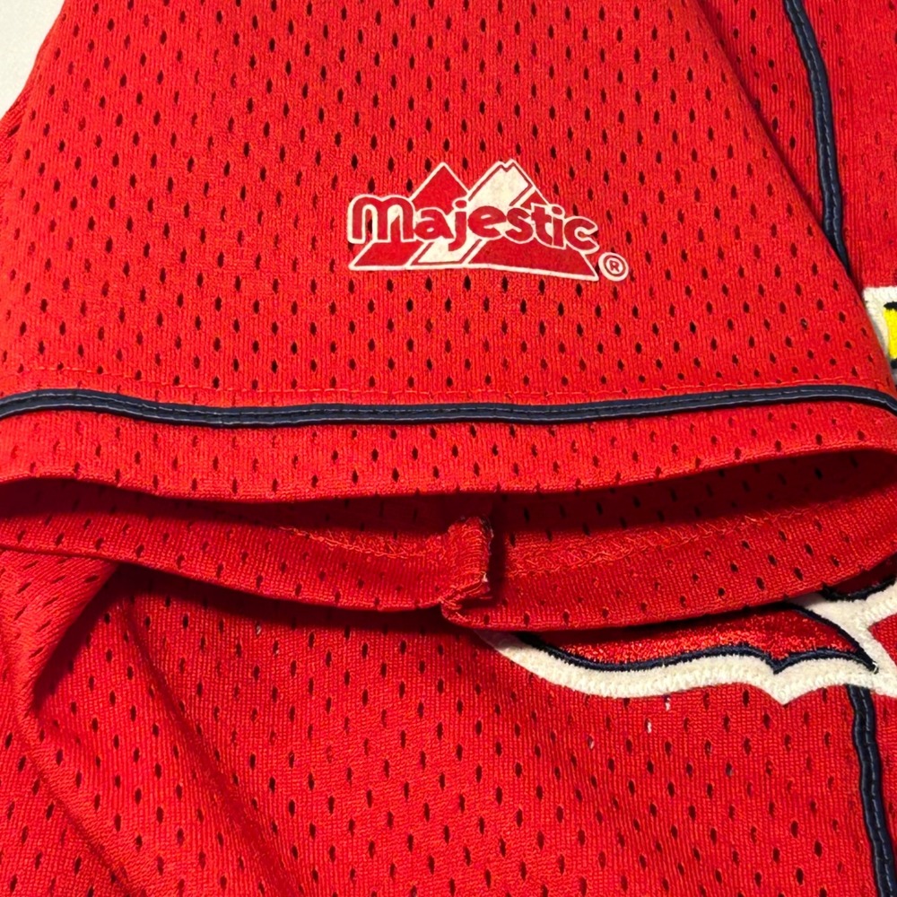 Majestic St Louis Cardinals Mark McGwire 25 Baseball Jersey Size Youth L Vintage - Picture 7 of 9